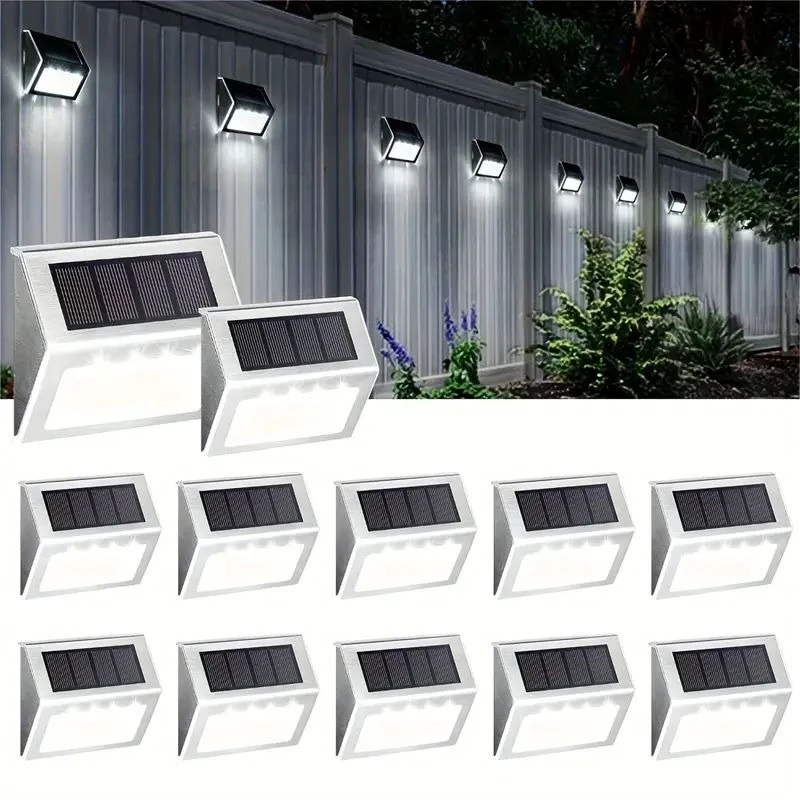 1/2/6/12 PCS Solar Deck Lights 3 LED Outdoor Staircase Lights Stainless Steel Waterproof LED Solar Fence Lights
1/2/6/12 PCS Solar Deck Lights 3 LED Outdoor Staircase Lights Stainless Steel Waterproof LED Solar Fence Lights