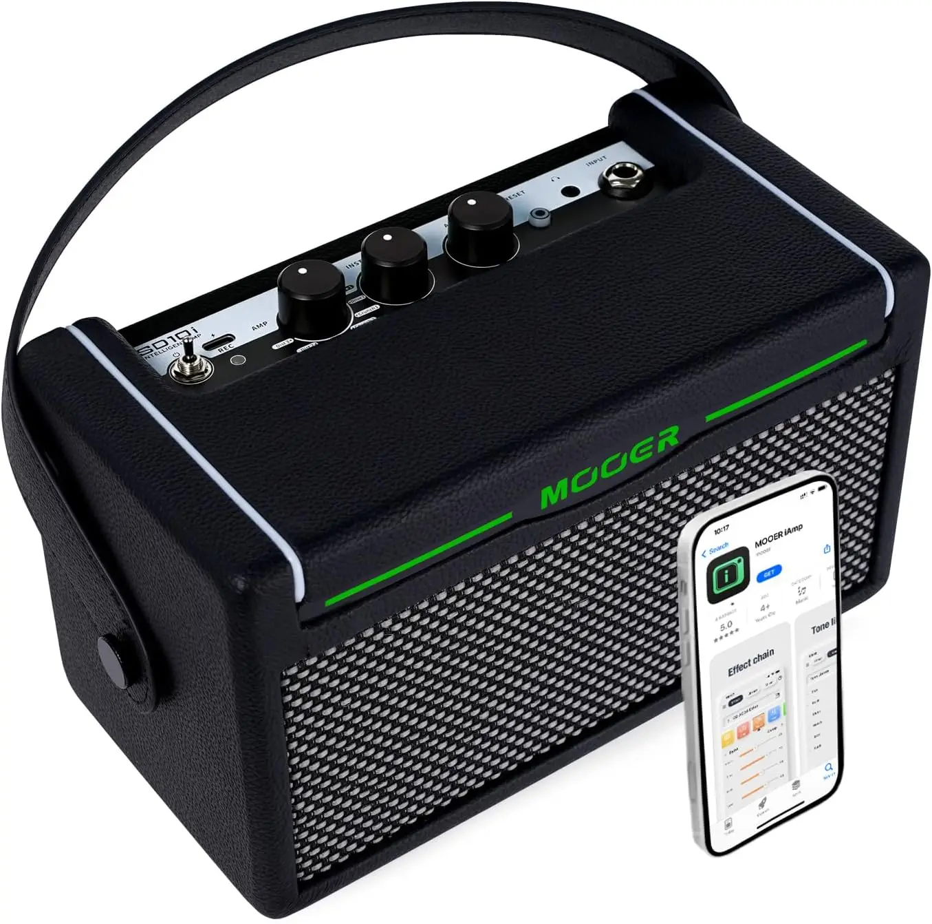 SD10i AI Practice Guitar Amplifier Combo 10W with Smart Effects App, Stero Sound Portable with LED Light, 49 Effects Types, 52
SD10i AI Practice Guitar Amplifier Combo 10W with Smart Effects App, Stero Sound Portable with LED Light, 49 Effects Types, 52