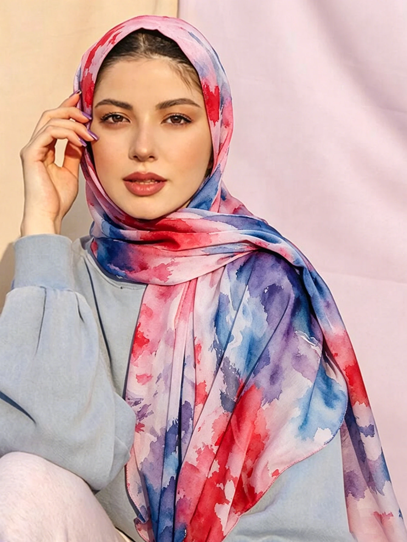 Cotton Linen Tie Dye Printed Muslim Hijab Bohemian Scarf Shawl Women Fashion Headscarf Wraps Lightweight Travel Shawl
Cotton Linen Tie Dye Printed Muslim Hijab Bohemian Scarf Shawl Women Fashion Headscarf Wraps Lightweight Travel Shawl