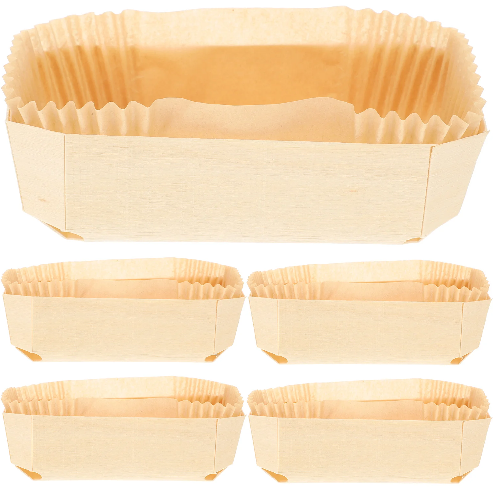 1 set Cake Boat Baking Paper Tray Nonstick Heat Resistant Wooden Loaf Pan For Oven Household Kitchen Supplies Reusable Bakery
1 set Cake Boat Baking Paper Tray Nonstick Heat Resistant Wooden Loaf Pan For Oven Household Kitchen Supplies Reusable Bakery
