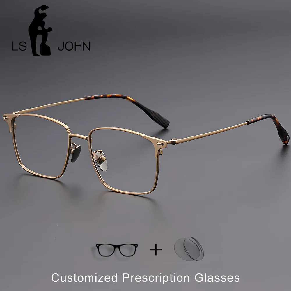 Titanium Myopia Eyeglasses Men Square Customize Reading Prescription Optical Eyewear Male Brand Quality Ultralight Glasses Frame
Titanium Myopia Eyeglasses Men Square Customize Reading Prescription Optical Eyewear Male Brand Quality Ultralight Glasses Frame