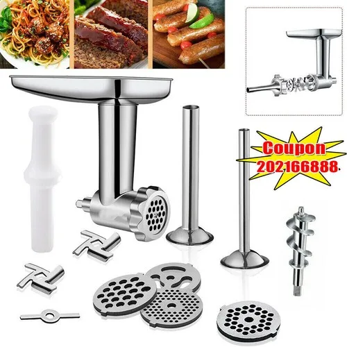Food Meat Grinder Sausage Stuffer Attachment For KitchenAid Stand Mixer Kitchen NEW
Food Meat Grinder Sausage Stuffer Attachment For KitchenAid Stand Mixer Kitchen NEW