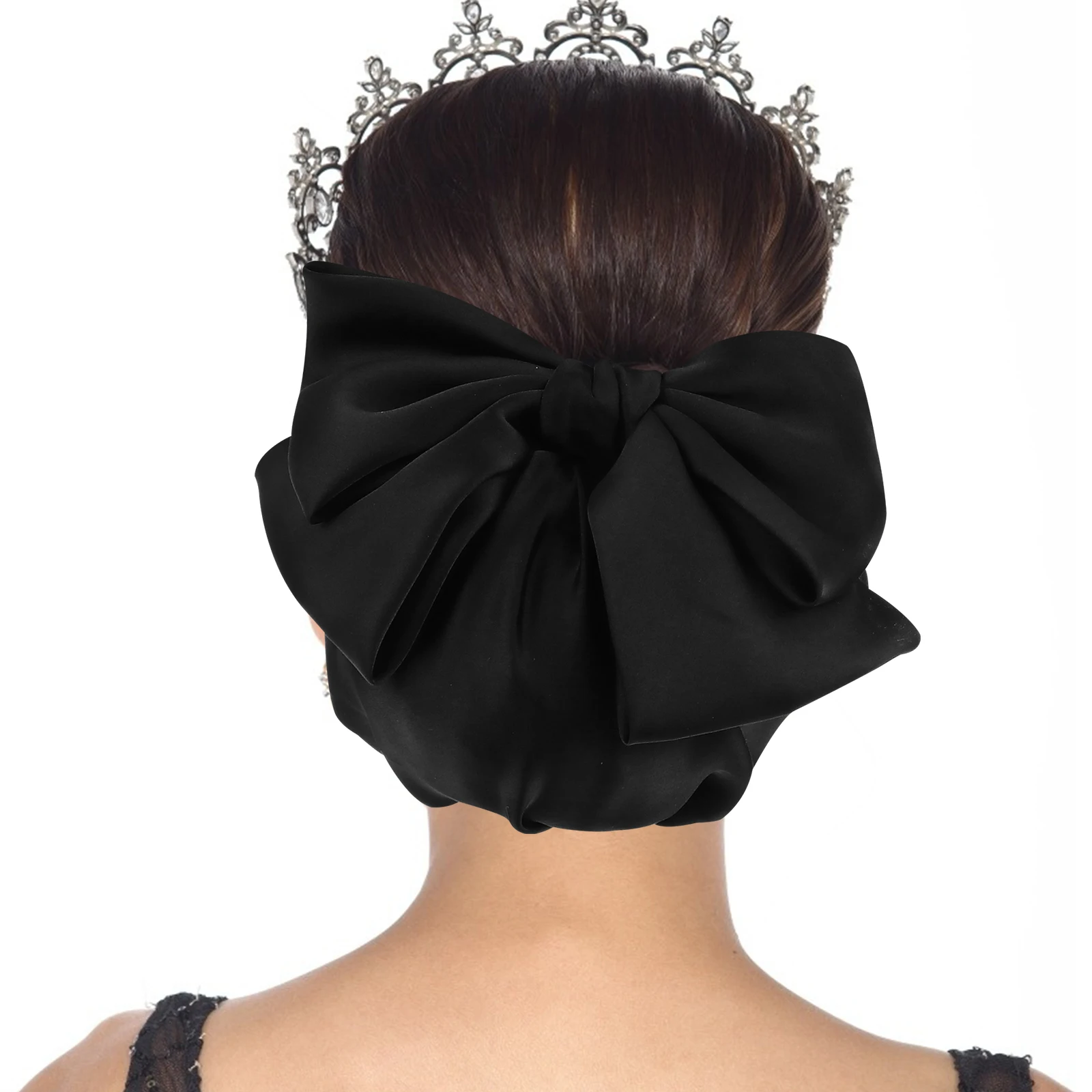 Big Bow Hair Headdress Women Girls Accessories Hairnet Bows Elegant Barrette for Uniforms Formal Wear Stylish Decorative Clip
Big Bow Hair Headdress Women Girls Accessories Hairnet Bows Elegant Barrette for Uniforms Formal Wear Stylish Decorative Clip
