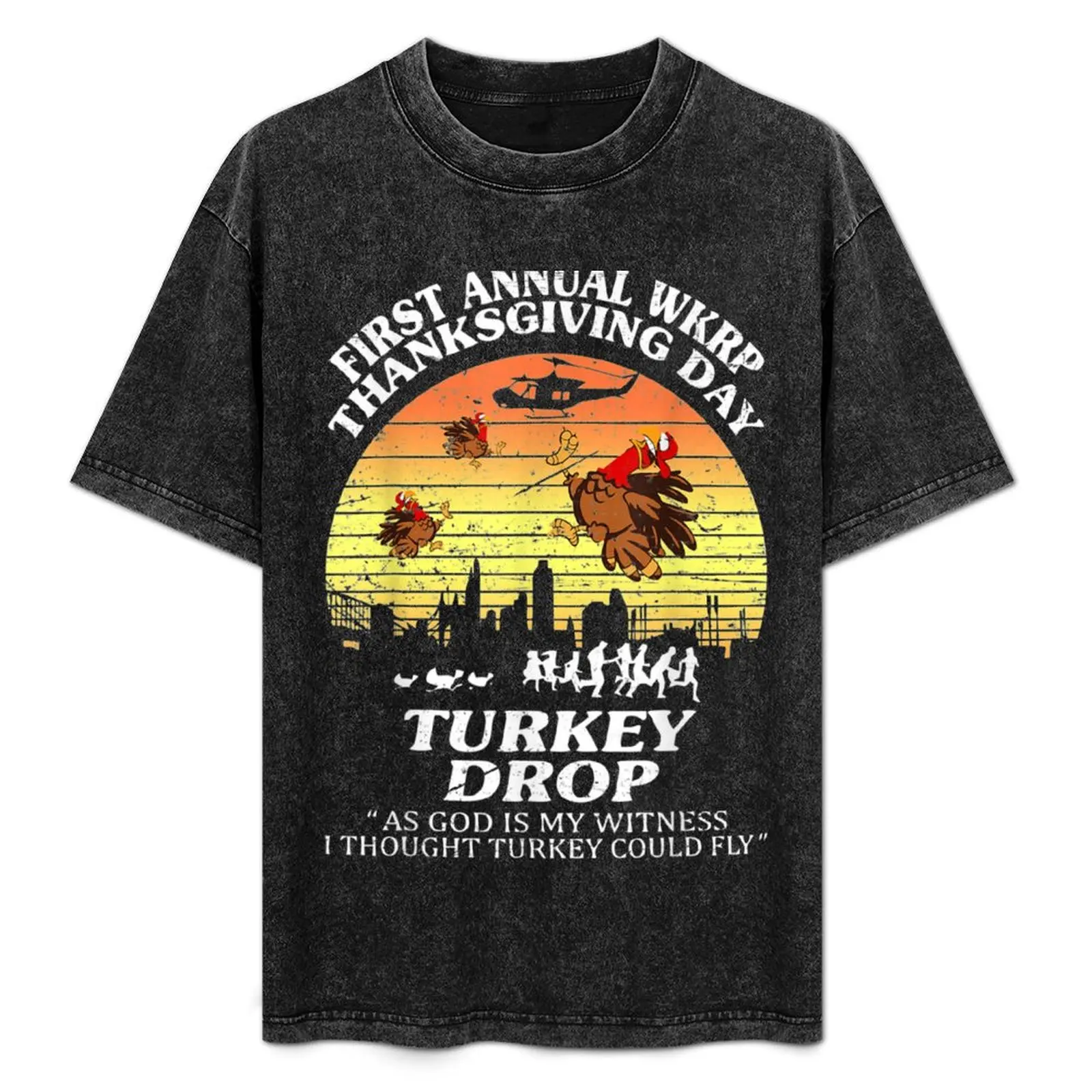 Wkrp-Turkey-Drop Thanksgiving Gift T-Shirt Functional Casual Short Sleeve Tee
Wkrp-Turkey-Drop Thanksgiving Gift T-Shirt Functional Casual Short Sleeve Tee