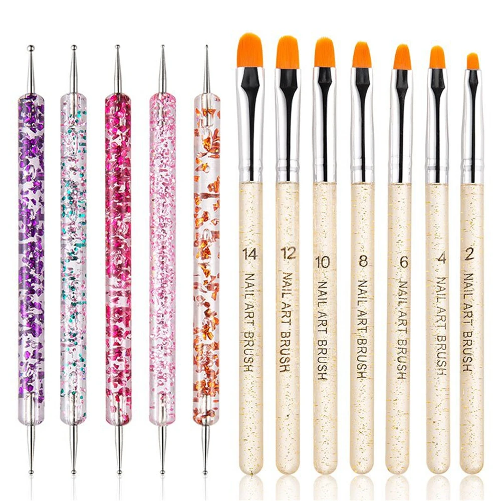 12pcs/set Manicure Brushes Sets Dotting Pen Acylic Nail Extension Painting Nail Brushes for Nail Art Gel Nail Polish Tools
12pcs/set Manicure Brushes Sets Dotting Pen Acylic Nail Extension Painting Nail Brushes for Nail Art Gel Nail Polish Tools