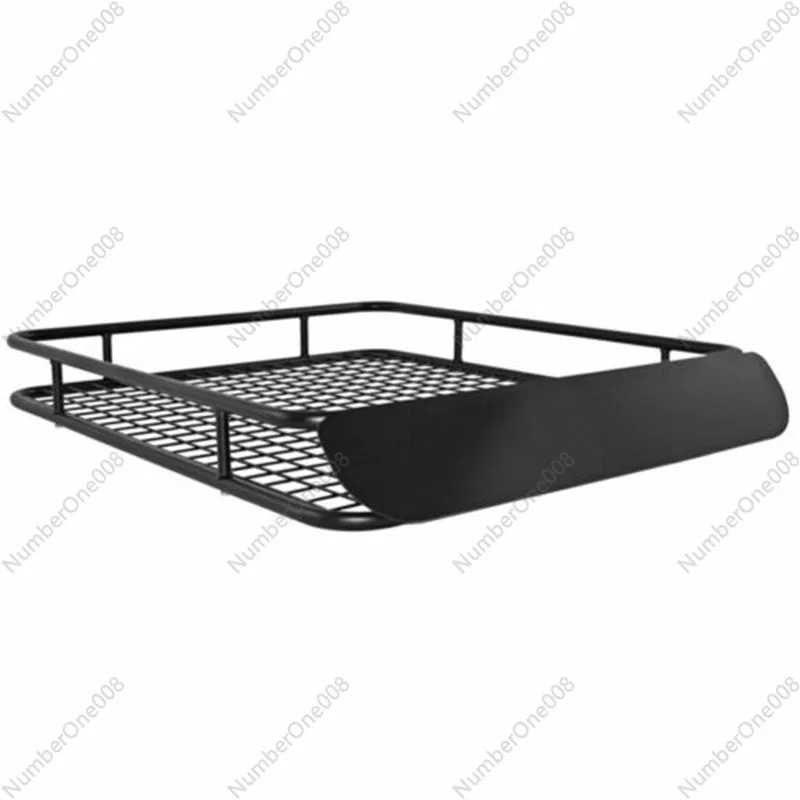 Black Universal Rack Car Roof Cargo Basket with Front Wind Deflector Parcel or Luggage Rack Roof Storage Box
Black Universal Rack Car Roof Cargo Basket with Front Wind Deflector Parcel or Luggage Rack Roof Storage Box