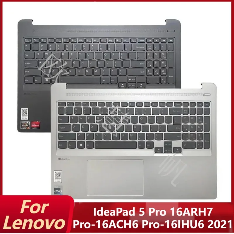 S New for Lenovo IdeaPad 5 Pro 16ARH7 Pro-16ACH6 Pro-16IHU6 2021 Palmrest Upper Cover with Backlight US Keyboard Silver Grey
S New for Lenovo IdeaPad 5 Pro 16ARH7 Pro-16ACH6 Pro-16IHU6 2021 Palmrest Upper Cover with Backlight US Keyboard Silver Grey