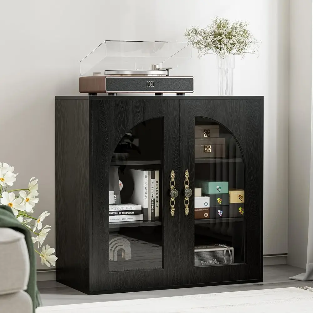 Storage Cabinet with Accent Sideboard, DIY Panel, Adjustable Shelves, Black Table for Living Room, Entryway, Kitchen
Storage Cabinet with Accent Sideboard, DIY Panel, Adjustable Shelves, Black Table for Living Room, Entryway, Kitchen