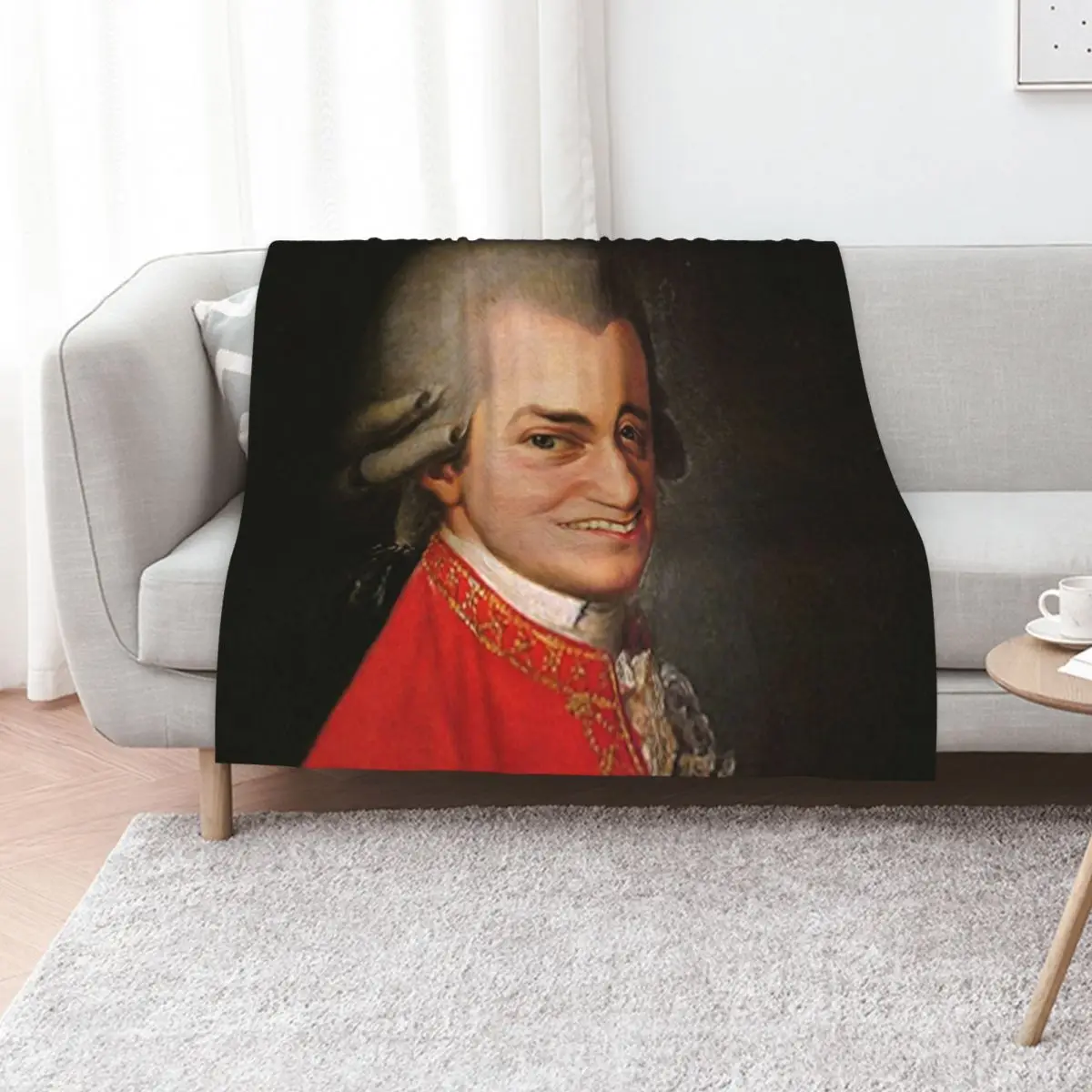 Smiling Wolfgang Amadeus Mozart art famous music composer funny meme Throw Blanket Bed Bed linens Shaggy Blankets
Smiling Wolfgang Amadeus Mozart art famous music composer funny meme Throw Blanket Bed Bed linens Shaggy Blankets