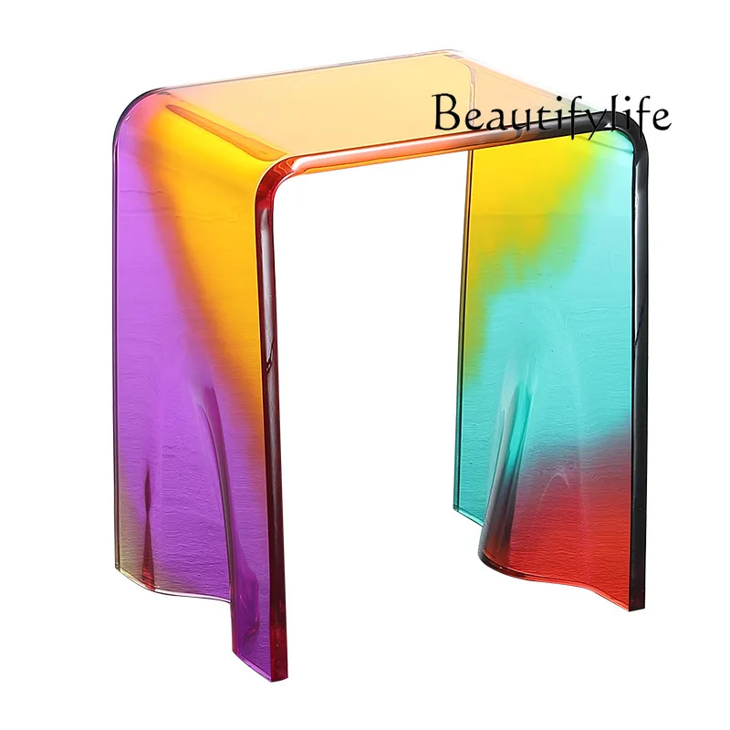 Colorful Shoes Changing Acrylic Chair Casual Chair Transparent Bathroom Stool Dressing Stool
Colorful Shoes Changing Acrylic Chair Casual Chair Transparent Bathroom Stool Dressing Stool