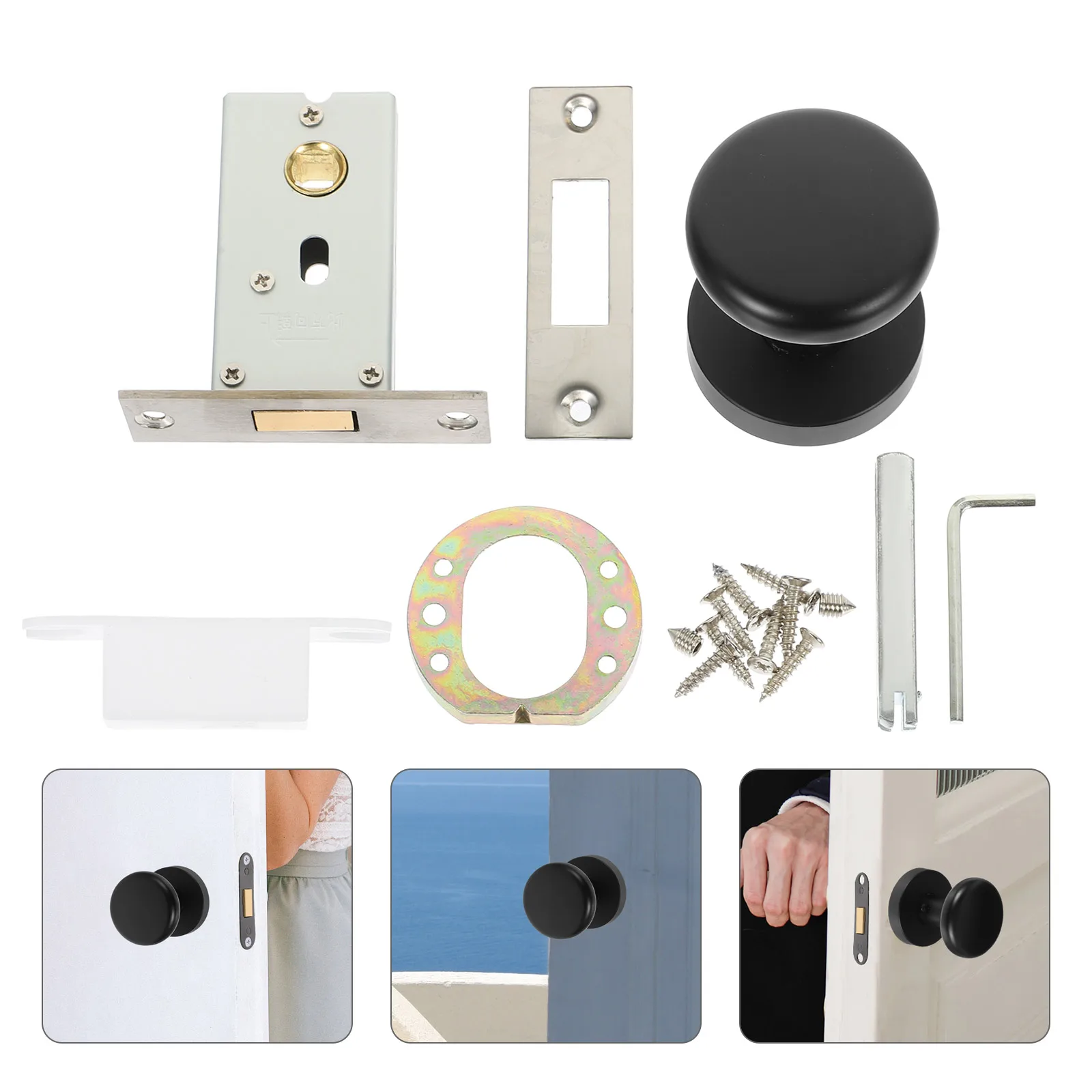 Silent Keyless Latch Zinc Alloy Rotate Revolving Handle Security Durable Bedroom Kitchen Office Hotel Decorrevolving Handle Zinc
Silent Keyless Latch Zinc Alloy Rotate Revolving Handle Security Durable Bedroom Kitchen Office Hotel Decorrevolving Handle Zinc