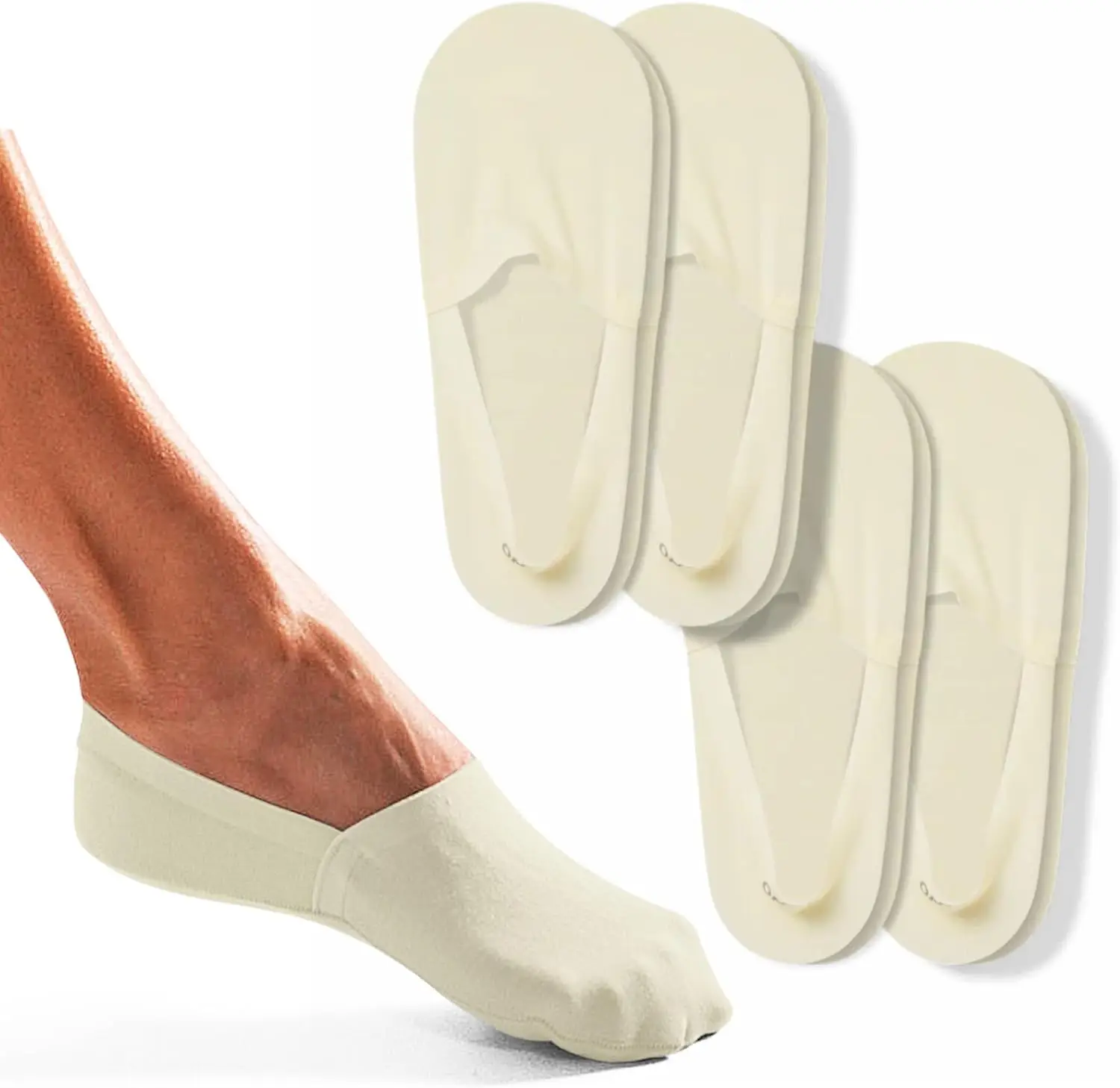 Invisible No Show Socks for Athletic Shoes - Breathable, Non-Slip Merino Wool - 4 Pack
Invisible No Show Socks for Athletic Shoes - Breathable, Non-Slip Merino Wool - 4 Pack
