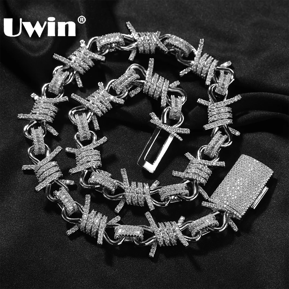 UWIN Iced Out Cuban Link Chain Necklaces for Men Women Pave Setting Cubic Zircon Chains Fashion Jewelry for Gift
UWIN Iced Out Cuban Link Chain Necklaces for Men Women Pave Setting Cubic Zircon Chains Fashion Jewelry for Gift