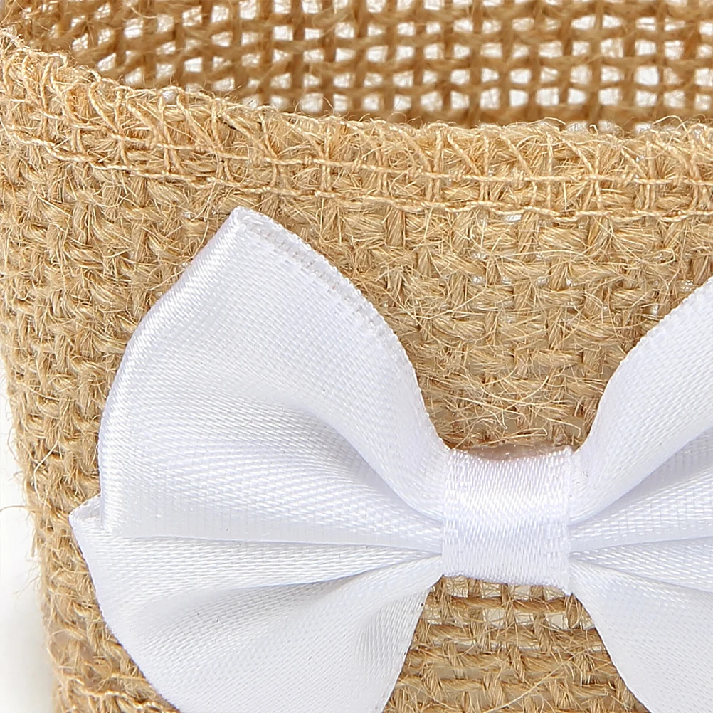 4Pcs Burlap Candy Basket Linen Storage Holder Romantic Wedding Flower Gift Bag Banquet Decoration Supplies Burlap Candy Basket
4Pcs Burlap Candy Basket Linen Storage Holder Romantic Wedding Flower Gift Bag Banquet Decoration Supplies Burlap Candy Basket