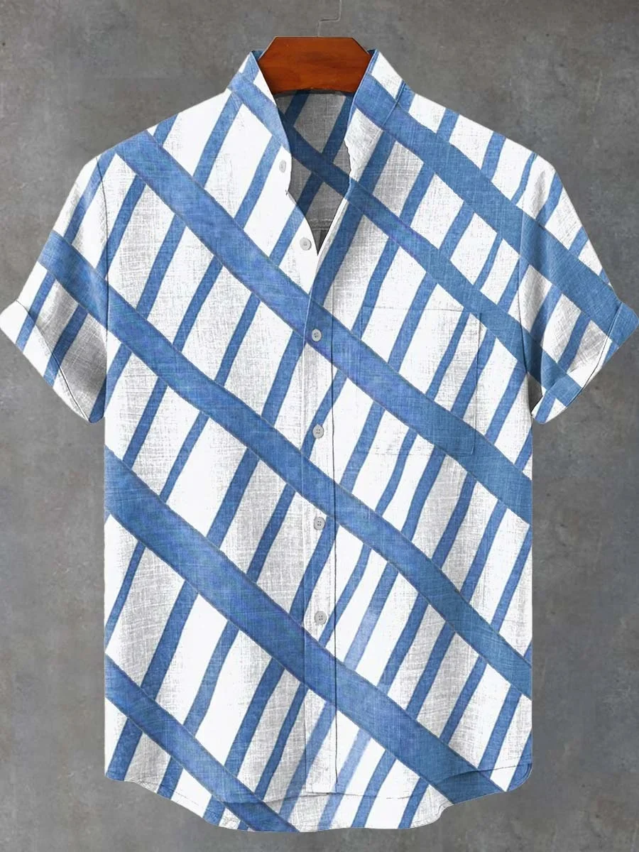 The new men's simple linen short-sleeved shirt has a comfortable and high-quality fabric, with stylish design and fashionable bu
The new men's simple linen short-sleeved shirt has a comfortable and high-quality fabric, with stylish design and fashionable bu
