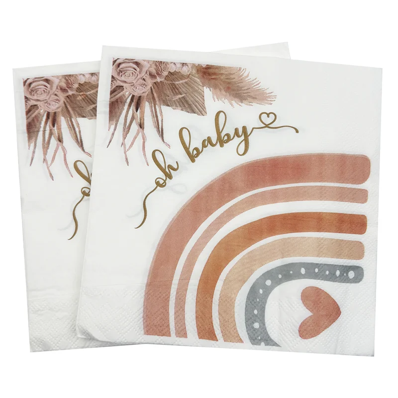 10Pcs Boho Bohemian Oh Baby Paper Napkins Kids Happy Birthday Party Gender Reveal Decoration Baby Shower Party Disposable Tissue
10Pcs Boho Bohemian Oh Baby Paper Napkins Kids Happy Birthday Party Gender Reveal Decoration Baby Shower Party Disposable Tissue