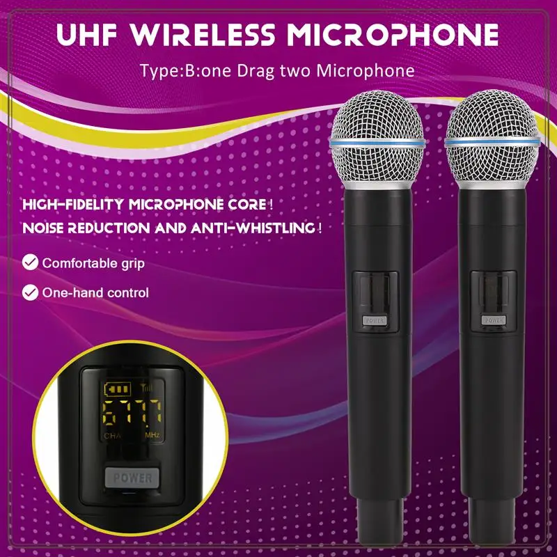 Reliable-Wireless Handheld Dynamic Microphone Karaoke Mic With Rechargeable Receiver For Wedding Speech Church Club,Wireless Han
Reliable-Wireless Handheld Dynamic Microphone Karaoke Mic With Rechargeable Receiver For Wedding Speech Church Club,Wireless Han