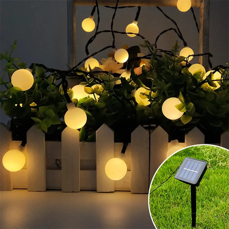 Frosted Globe Solar String Lights 100 LED IP65 Outdoor Fairy Light For Halloween Christmas 2024 Party Garden Decoration 8 Modes
Frosted Globe Solar String Lights 100 LED IP65 Outdoor Fairy Light For Halloween Christmas 2024 Party Garden Decoration 8 Modes