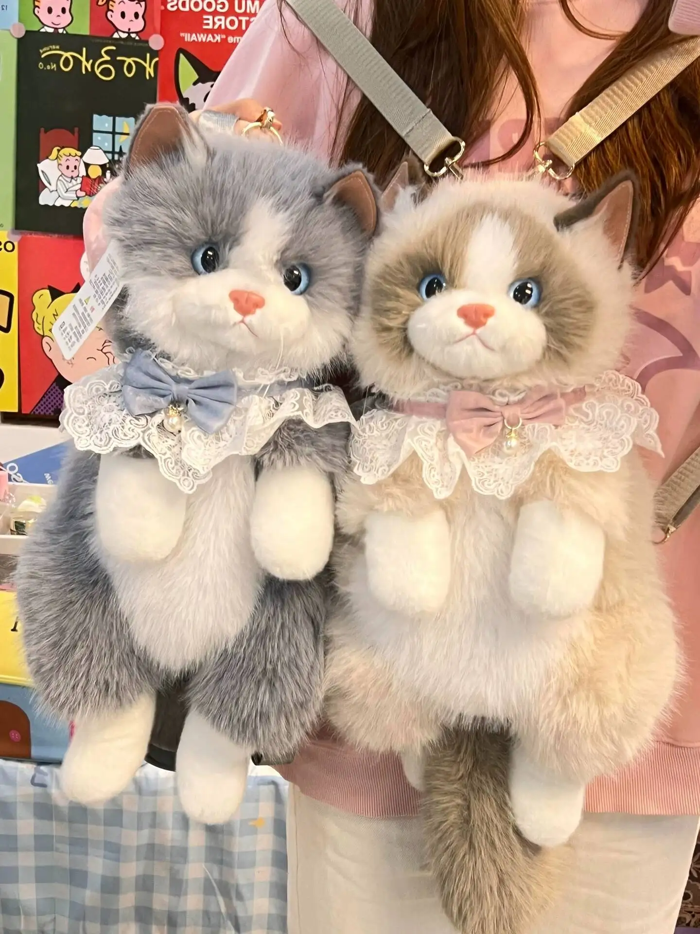 Cute Realistic Cat Backpack, Cartoon Plush Ragdoll Cat Backpack, Stuffed Toy Cat Bag, Gift For Girls
Cute Realistic Cat Backpack, Cartoon Plush Ragdoll Cat Backpack, Stuffed Toy Cat Bag, Gift For Girls
