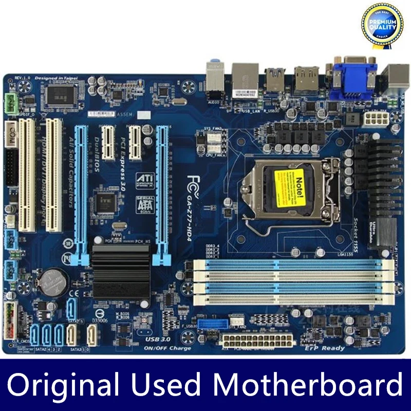 Б/у GA-Z77-HD4 Z77-HD4 Материнская плата для настольных ПК LGA 1155 i7 i5 i3
Б/у GA-Z77-HD4 Z77-HD4 Материнская плата для настольных ПК LGA 1155 i7 i5 i3