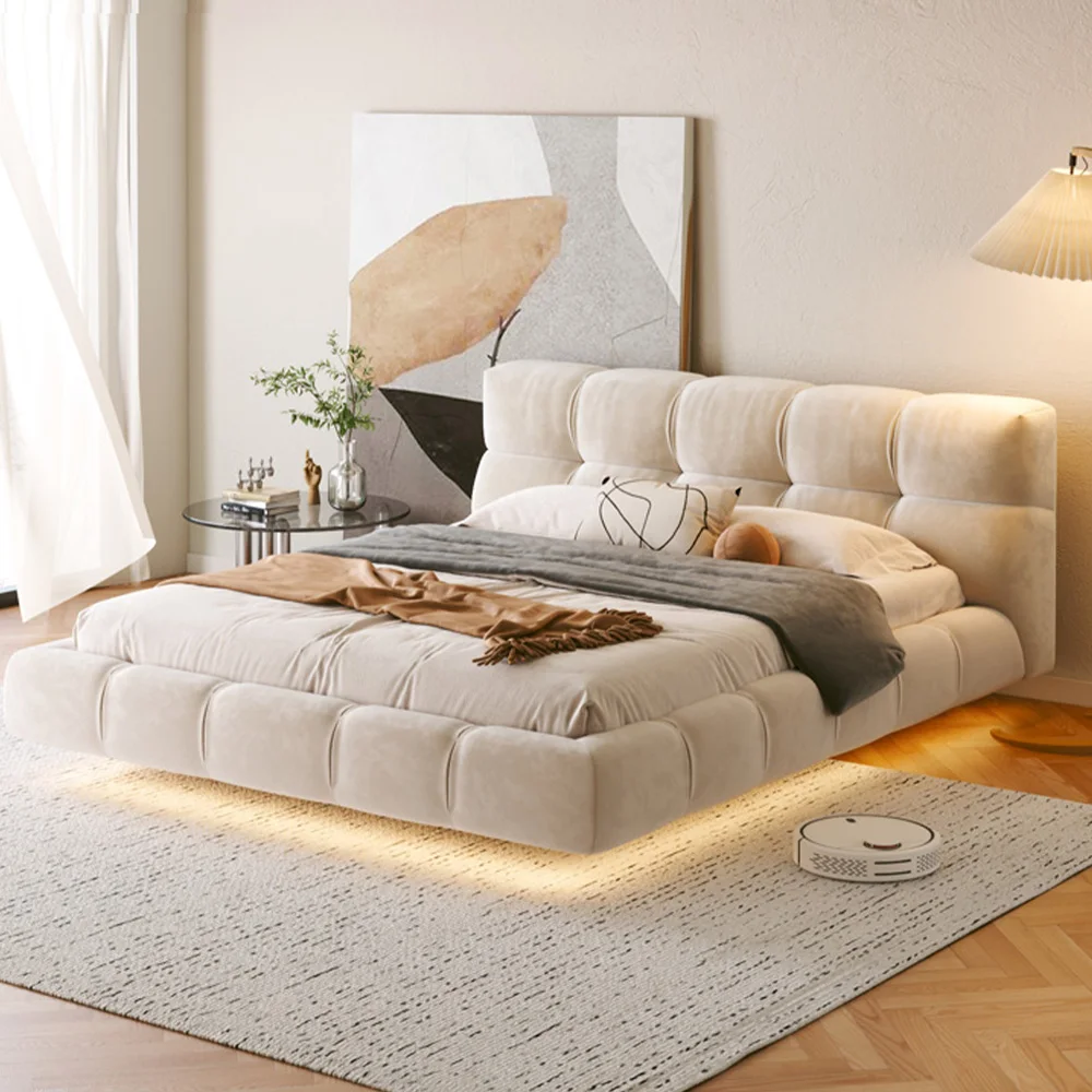 Modern Solid Wood King Double Size Bedroom Furniture Simple Wooden Family Bedroom Suspended Bed
Modern Solid Wood King Double Size Bedroom Furniture Simple Wooden Family Bedroom Suspended Bed
