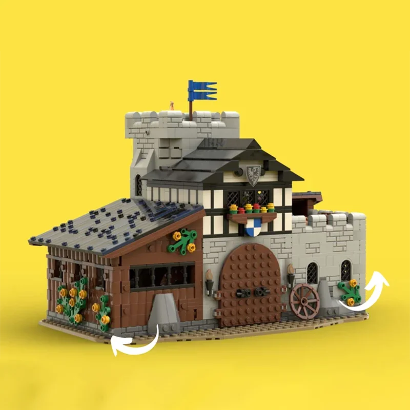 Custom MOC building blocks toy Medieval Ranch model 1538pcs Creative holiday gift for all architecture lovers
Custom MOC building blocks toy Medieval Ranch model 1538pcs Creative holiday gift for all architecture lovers