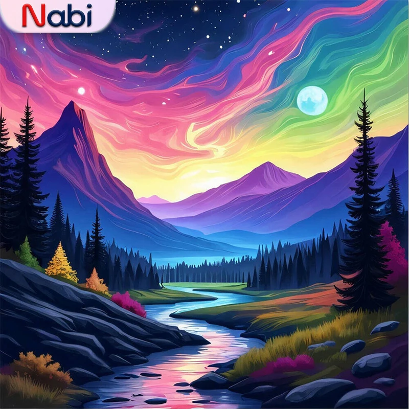 Новое поступление Nabi, Алмазная вышивка, горный пейзаж, мозаика, река, алмазная живопись, закат, сделай сам, картина, акриловая ручная работа
Новое поступление Nabi, Алмазная вышивка, горный пейзаж, мозаика, река, алмазная живопись, закат, сделай сам, картина, акриловая ручная работа