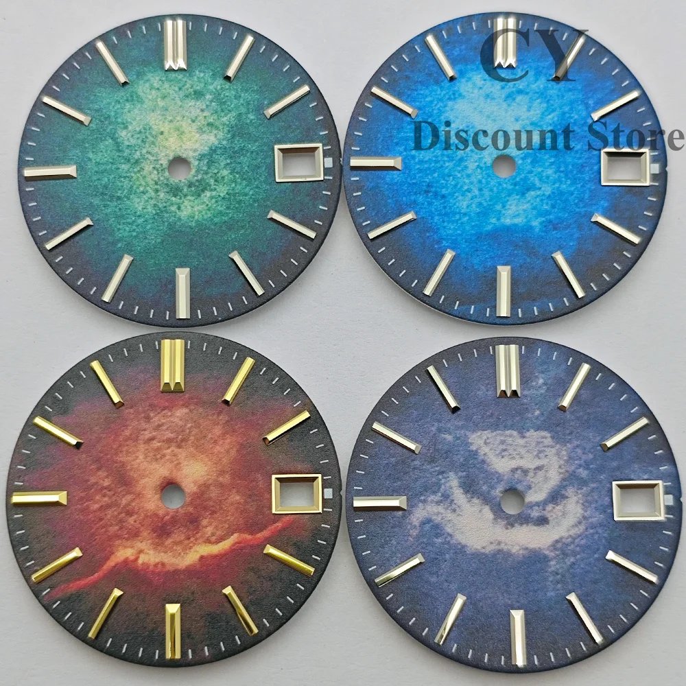 RICHUS NH35 Watch Dial 28.5mm Black/Green/Red/Purple Sterile Watch Dial Fit NH35 NH36 Watch Movement Accessories Part
RICHUS NH35 Watch Dial 28.5mm Black/Green/Red/Purple Sterile Watch Dial Fit NH35 NH36 Watch Movement Accessories Part