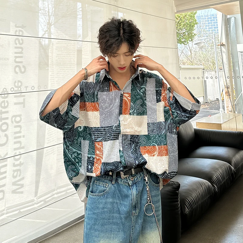LAPPSTER Hawaiian Plaid Vintage Japanese Fashion Shirt Short Sleeve Summer Oversized Blouses Men Hawaiian Button Up Shirts
LAPPSTER Hawaiian Plaid Vintage Japanese Fashion Shirt Short Sleeve Summer Oversized Blouses Men Hawaiian Button Up Shirts