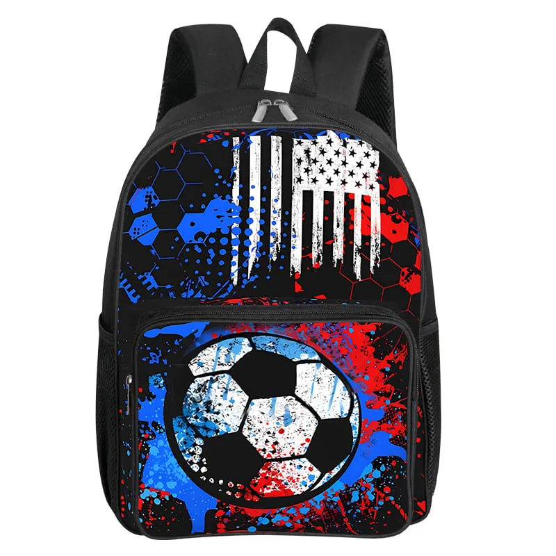 Fluorescent Flame Football Square Front Pocket Backpack for Boy and Girls Best Gifts 2D Flat Cartoon SchoolBags for Children
Fluorescent Flame Football Square Front Pocket Backpack for Boy and Girls Best Gifts 2D Flat Cartoon SchoolBags for Children