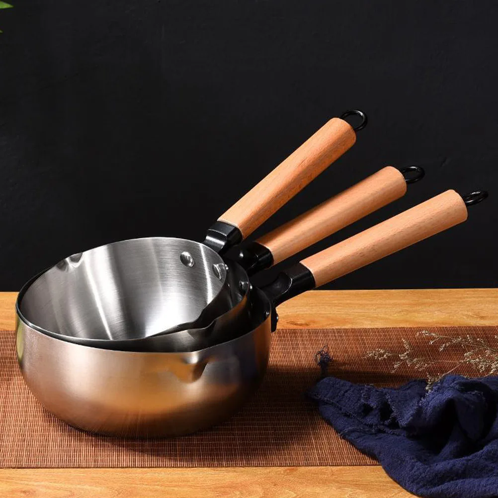 Stainless Steel Pot 18cm Wooden Handle No Lid Multi- Pan Stew Pot Instant Noodles Complementary Food
Stainless Steel Pot 18cm Wooden Handle No Lid Multi- Pan Stew Pot Instant Noodles Complementary Food