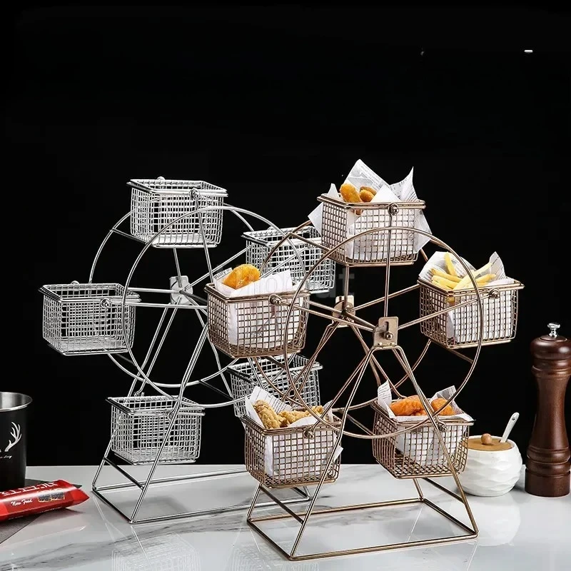 French fries chicken wings Ferris Wheel Food Rack Snack Rack Vintage Party Rotatable Pastry Cupcake Holderr fruit dessert plate
French fries chicken wings Ferris Wheel Food Rack Snack Rack Vintage Party Rotatable Pastry Cupcake Holderr fruit dessert plate