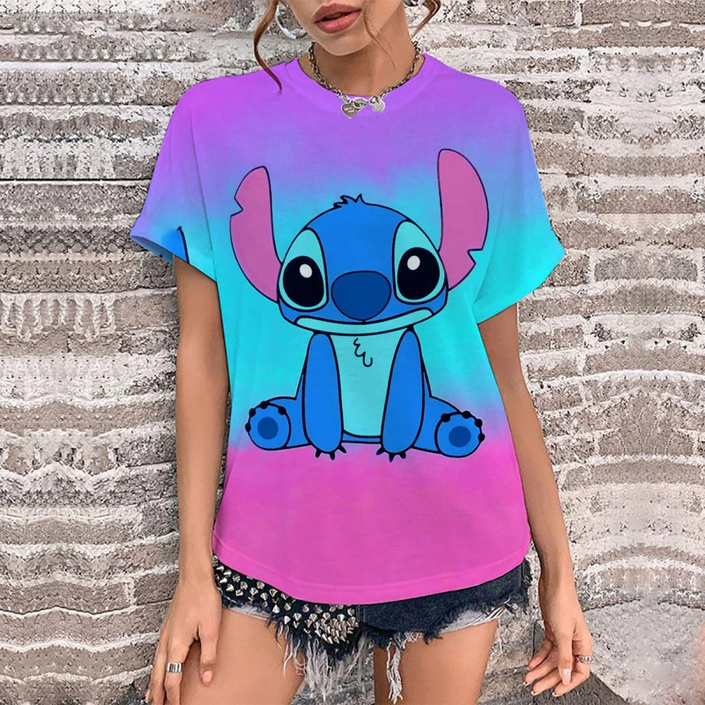 Kawaii Cartoon Happy Stitch Heart Kiss Women Tops 2024 Summer Plus Size S-3XL T-shirts 3D Shirt Hippie Tee Woman Clothes
Kawaii Cartoon Happy Stitch Heart Kiss Women Tops 2024 Summer Plus Size S-3XL T-shirts 3D Shirt Hippie Tee Woman Clothes