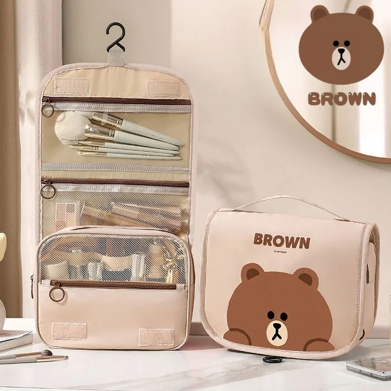 Cute Brown Bear Sweet Creative Cartoon Pattern New Simple Fashion Foldable Portable Large Capacity Storage Toiletry Makeup Bag
Cute Brown Bear Sweet Creative Cartoon Pattern New Simple Fashion Foldable Portable Large Capacity Storage Toiletry Makeup Bag