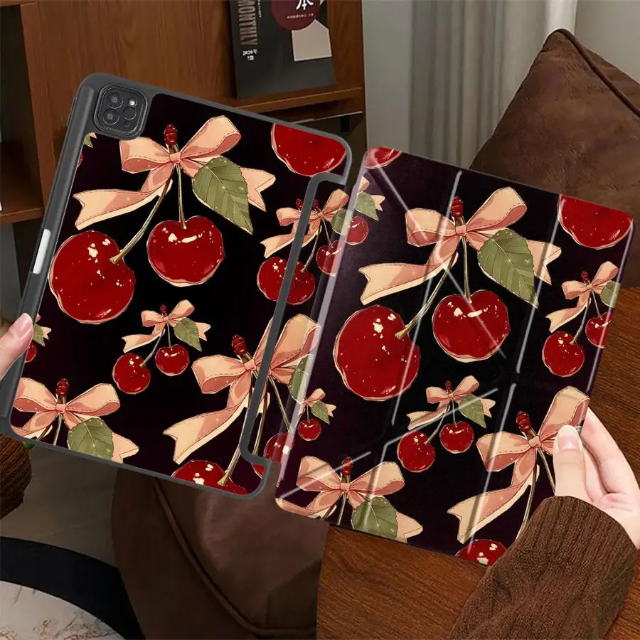 Tablet Case For iPad Pro 2025 Air 4 5 M3 M2 M4 11inch Pro 11th 10th 9th 8th 7th 12.9inch Mini 6 7 Holder Cover Bow Cherry
Tablet Case For iPad Pro 2025 Air 4 5 M3 M2 M4 11inch Pro 11th 10th 9th 8th 7th 12.9inch Mini 6 7 Holder Cover Bow Cherry