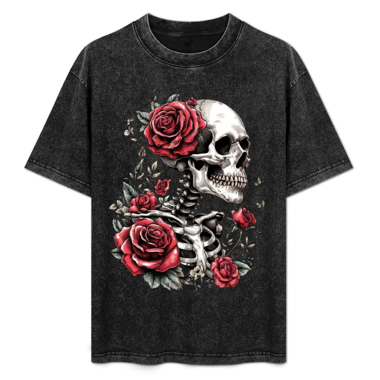 Skeleton Adorned With Roses T-Shirt Plus Size Workout Short Sleeve Top
Skeleton Adorned With Roses T-Shirt Plus Size Workout Short Sleeve Top
