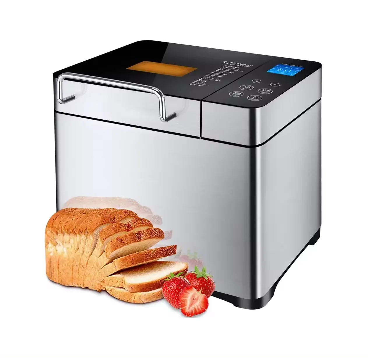 Household Bread Machine Makers With LED Display 17-19 Automatic Programs Bread Size Selection 500-750-1000G 1.0LB 1.5LB 2.0LB
Household Bread Machine Makers With LED Display 17-19 Automatic Programs Bread Size Selection 500-750-1000G 1.0LB 1.5LB 2.0LB