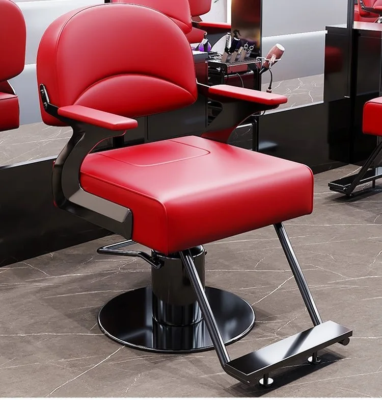Lifting and rotating light luxury barber shop chair High-end barber shop barber chair for hair salon
Lifting and rotating light luxury barber shop chair High-end barber shop barber chair for hair salon