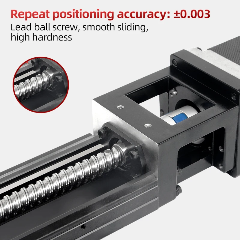 High Accuracy 0.003mm Travel Length 100-200mm Kk Linear Module Kk40 Linear Guide For Single Axis Robot Stepper/Servo Motor