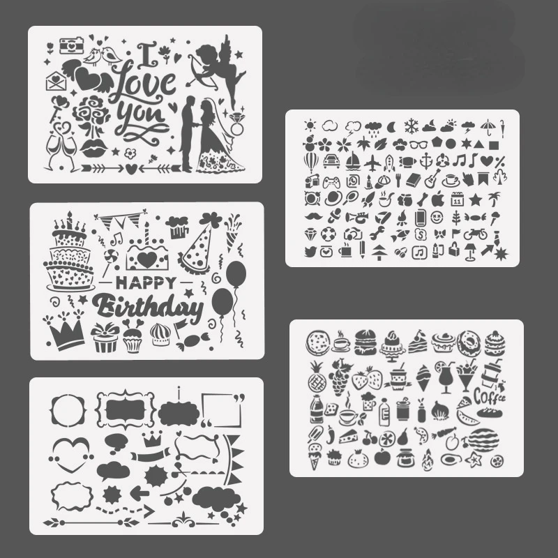 1pc Birthday Cake Stencils PaintingTemplate DIY Scrapbooking Photo Album Decorative Stencils Cake Template
1pc Birthday Cake Stencils PaintingTemplate DIY Scrapbooking Photo Album Decorative Stencils Cake Template