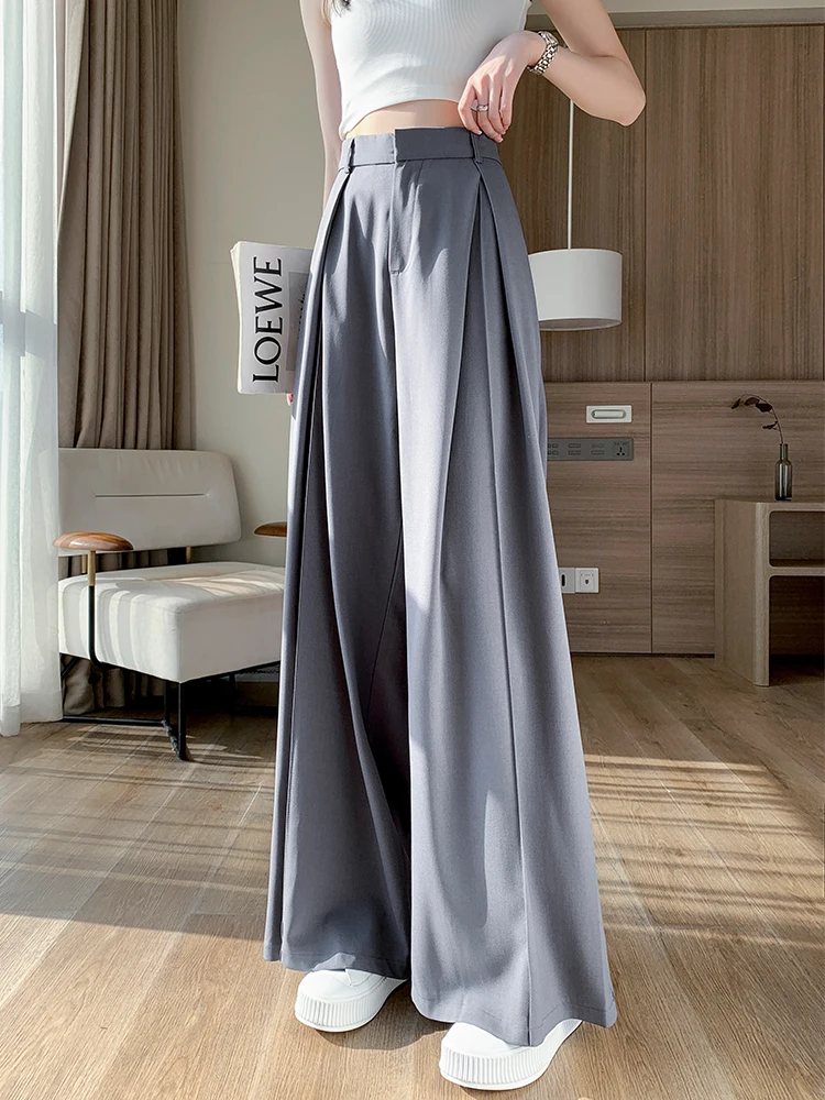 Satin Wide-Leg Pants Women Spring Bell-Bottoms Pants Loose Casual Pants High Waist Oversized Long Pantalons
Satin Wide-Leg Pants Women Spring Bell-Bottoms Pants Loose Casual Pants High Waist Oversized Long Pantalons
