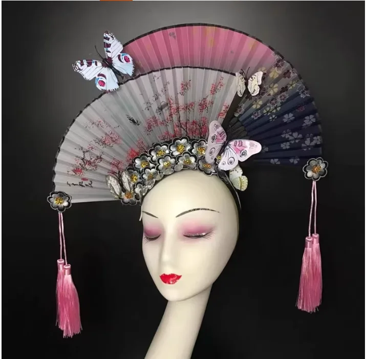 Chinese Classical Dance Fan Original Tassel Creative Headwear
Chinese Classical Dance Fan Original Tassel Creative Headwear