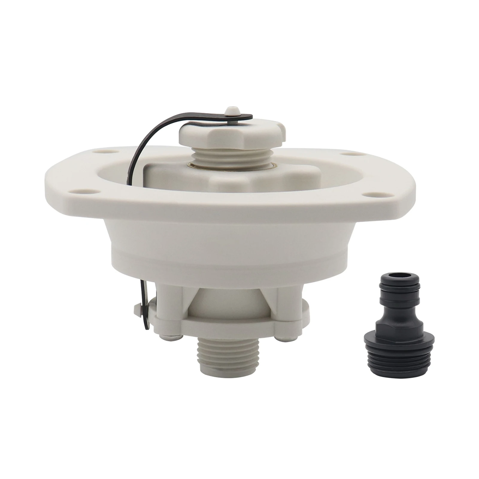 RV Water Inlet with Quick Connector RV City Water Inlet Replacement Built in Water Stop Valve PP Material Good Toughness
RV Water Inlet with Quick Connector RV City Water Inlet Replacement Built in Water Stop Valve PP Material Good Toughness