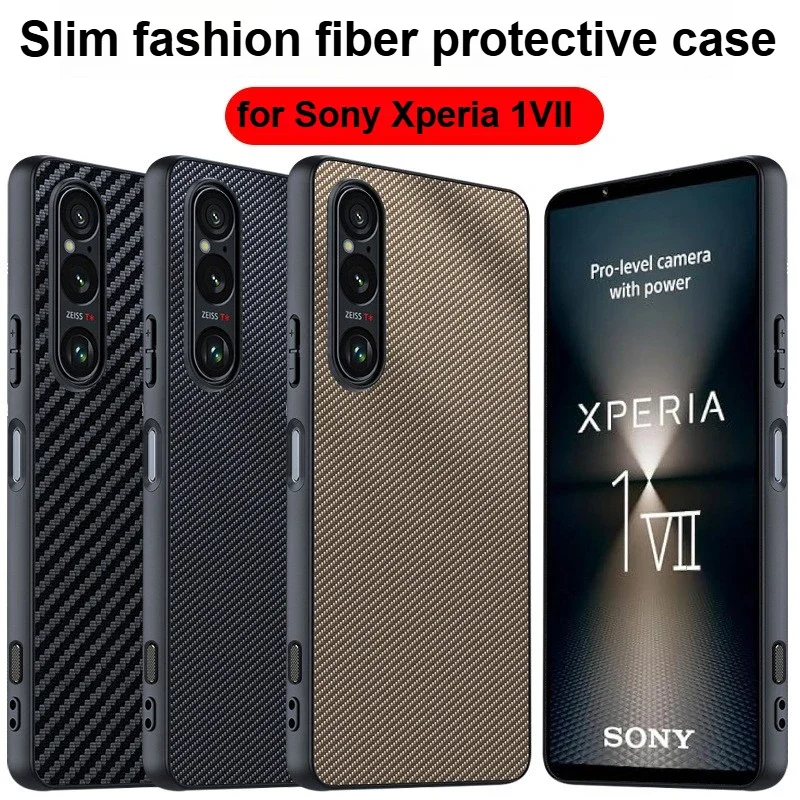 For Sony Xperia 1-VII Plain Leather Phone Case Carbon Fiber Pattern Anti Drop Ultra Thin Sony1 V ii Protective Case
For Sony Xperia 1-VII Plain Leather Phone Case Carbon Fiber Pattern Anti Drop Ultra Thin Sony1 V ii Protective Case