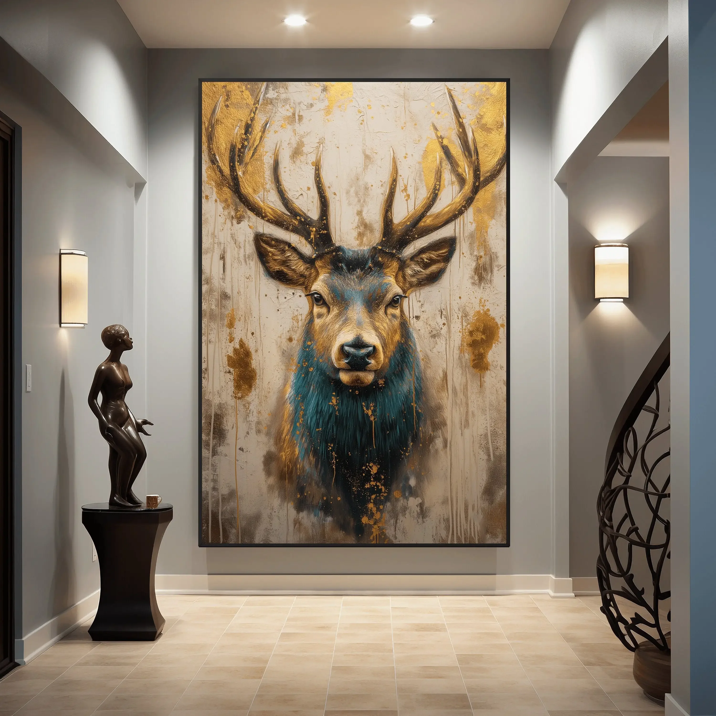 Home Decor Deer Abstract Art Framed Poster Animal Wall Art Print on Canvas POP Decorative Painting
Home Decor Deer Abstract Art Framed Poster Animal Wall Art Print on Canvas POP Decorative Painting