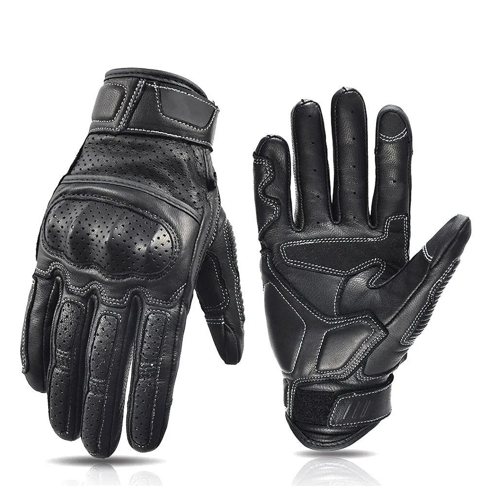 Genuine Leather Motorcycle Gloves Man High Quality Ventilate Motos Ride Glove Men Finger Joint Protection Sheep Leather Gloves
Genuine Leather Motorcycle Gloves Man High Quality Ventilate Motos Ride Glove Men Finger Joint Protection Sheep Leather Gloves