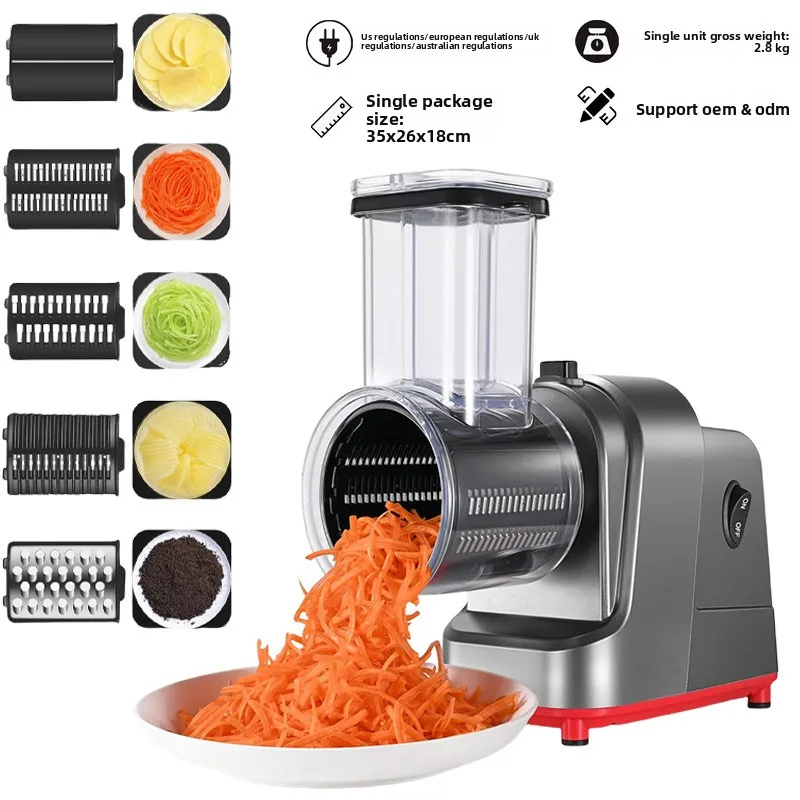 Household Electric Food Cutter Potato Carrot Slice Shred Multi-use Cheese Making Machine
Household Electric Food Cutter Potato Carrot Slice Shred Multi-use Cheese Making Machine