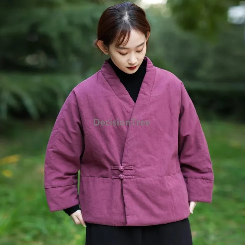 2025 loose ethnic style quilted warm cotton garment winter new thicken chinese cotton linen coat vintage zen temperament jacket
2025 loose ethnic style quilted warm cotton garment winter new thicken chinese cotton linen coat vintage zen temperament jacket