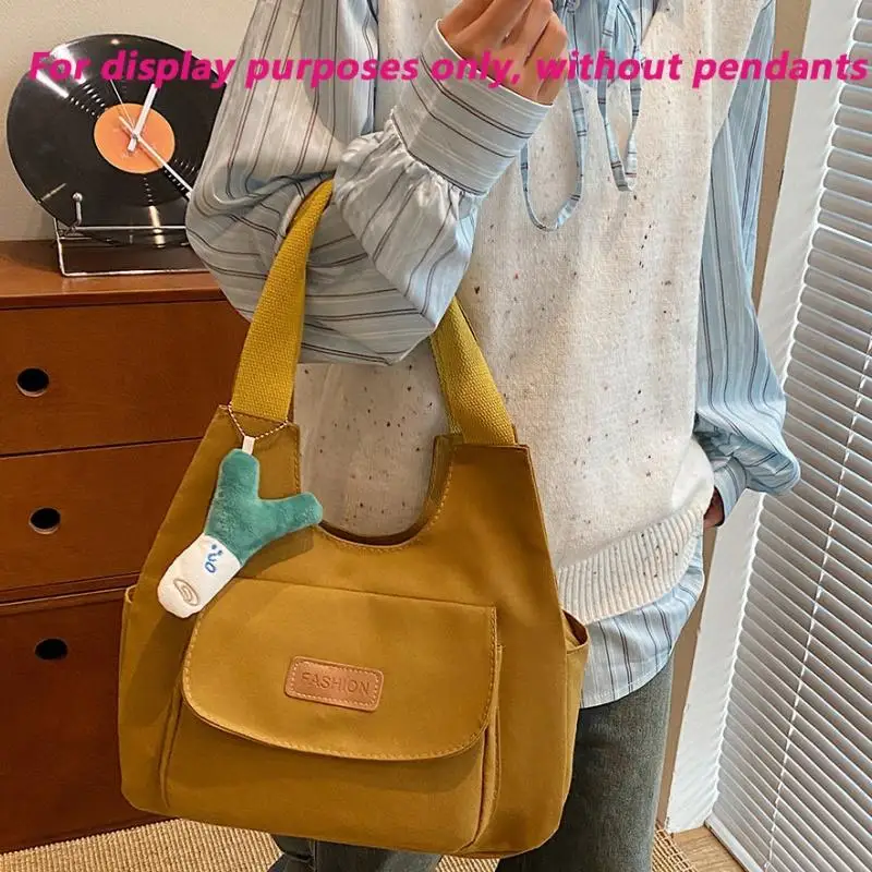 Casual Multi Pockets Mummy Bag with Onion Pendant Large Capacity Soft Fashion Shoulder Bag Handbag Class Pack Canvas Bag Girls
Casual Multi Pockets Mummy Bag with Onion Pendant Large Capacity Soft Fashion Shoulder Bag Handbag Class Pack Canvas Bag Girls