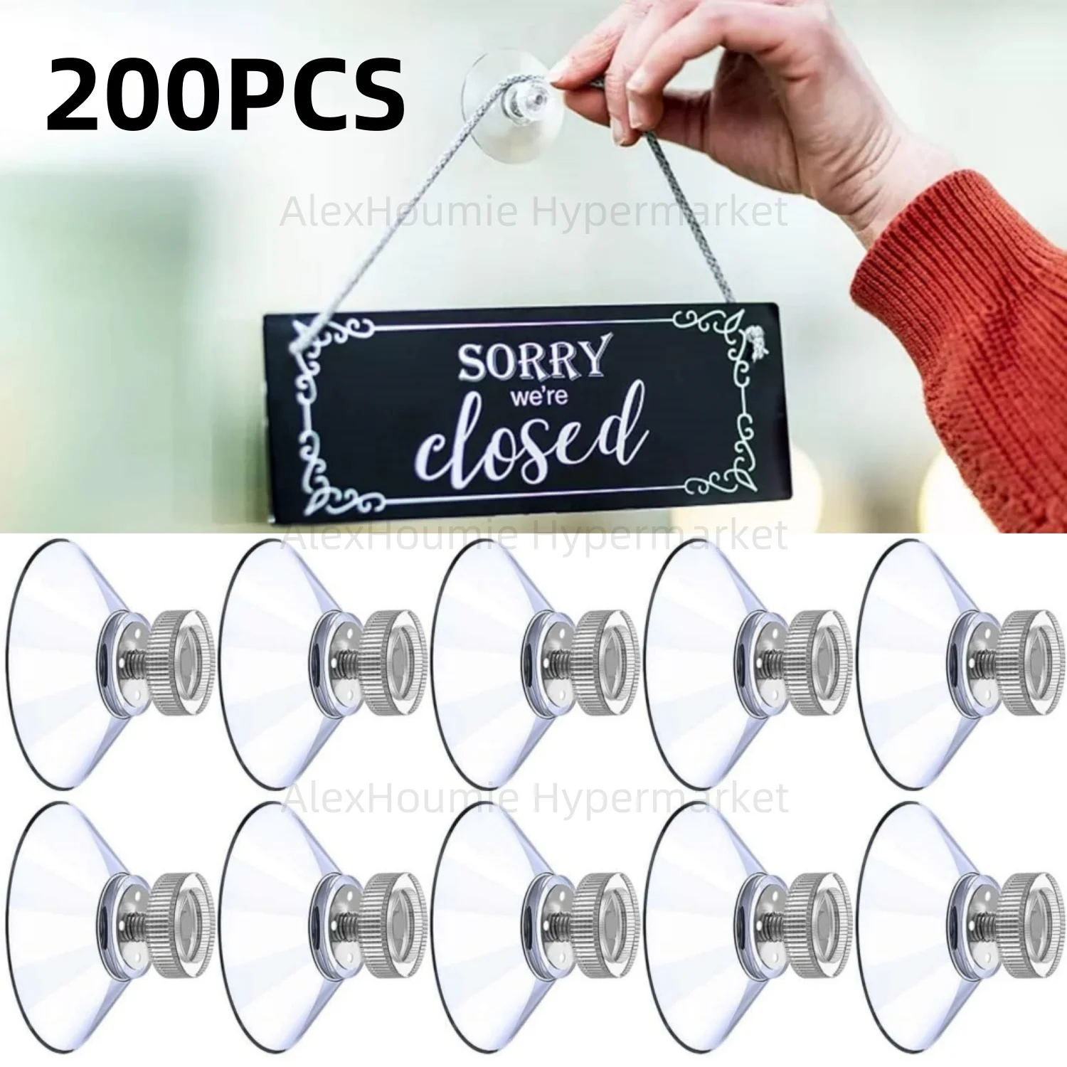 200PCS Clear PVC Sucker Pads Extra Strong Sucker Suction Cup Glass Suction Holder with Screw Nut 25/32/41/53 mm for Window Wall
200PCS Clear PVC Sucker Pads Extra Strong Sucker Suction Cup Glass Suction Holder with Screw Nut 25/32/41/53 mm for Window Wall